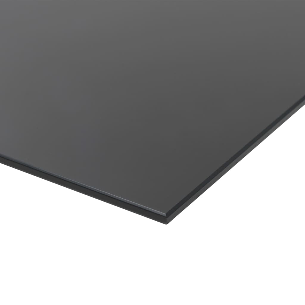 vidaXL Черна магнитна дъска за монтаж на стена, стъклена, 60x20 см
