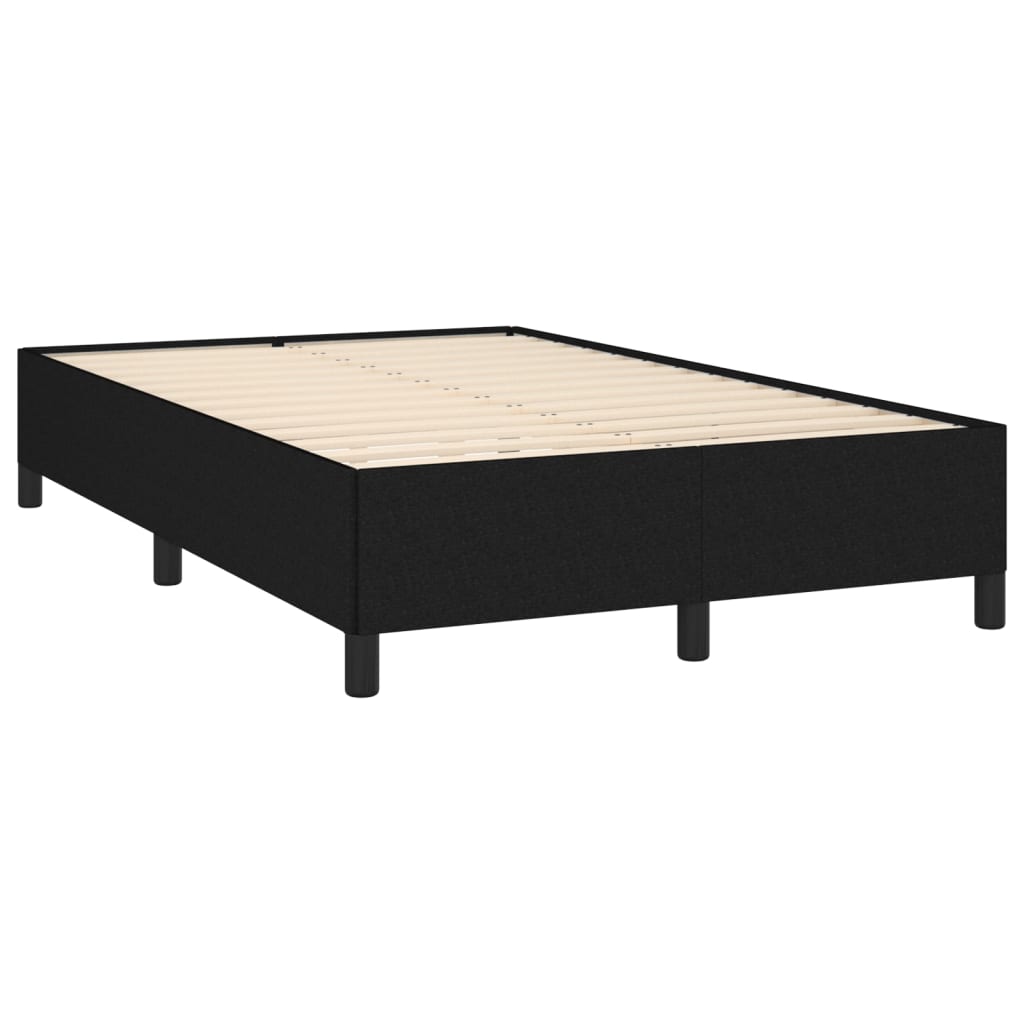 vidaXL Боксспринг легло с матрак и LED, черно, 120x190 см, плат