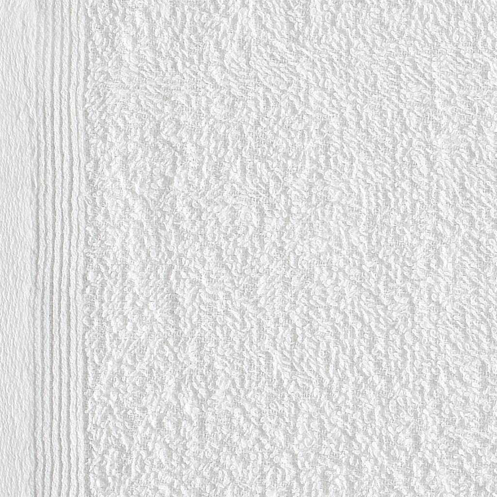 vidaXL Кърпи за гости, 50 бр, памук, 350 г/м², 30x50 см, бели