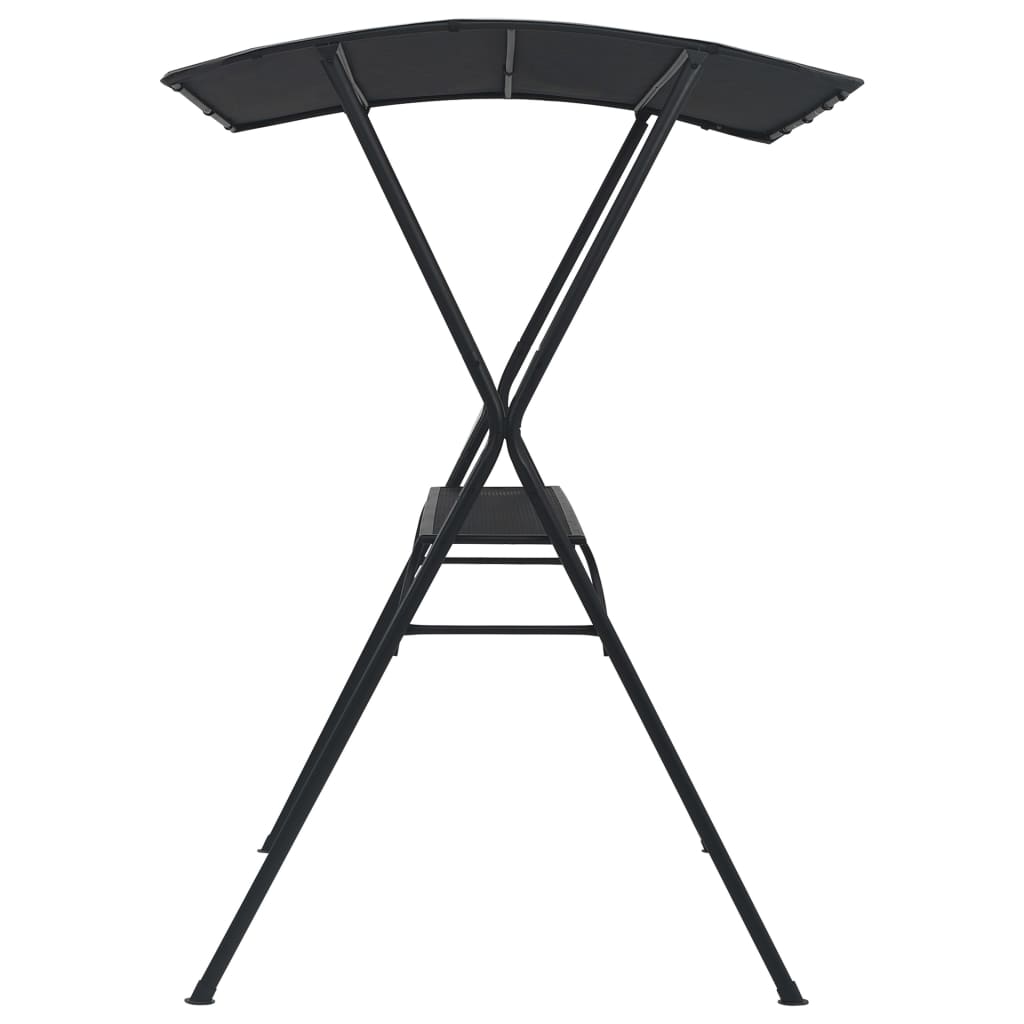vidaXL Бар маса със сенник за парти, 175x150x207 см, антрацит, стомана