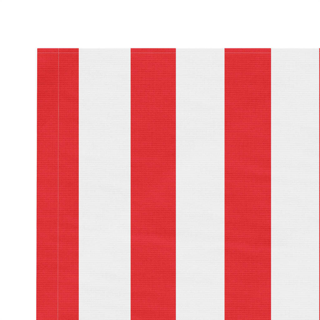 vidaXL Резервно платнище за тенти, червено-бели ленти, 5x3 м