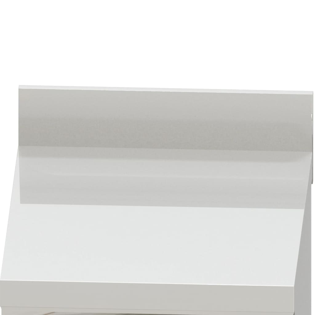 vidaXL Търговски кухненски шкафове с 2 чекмеджета, 2 бр, инокс