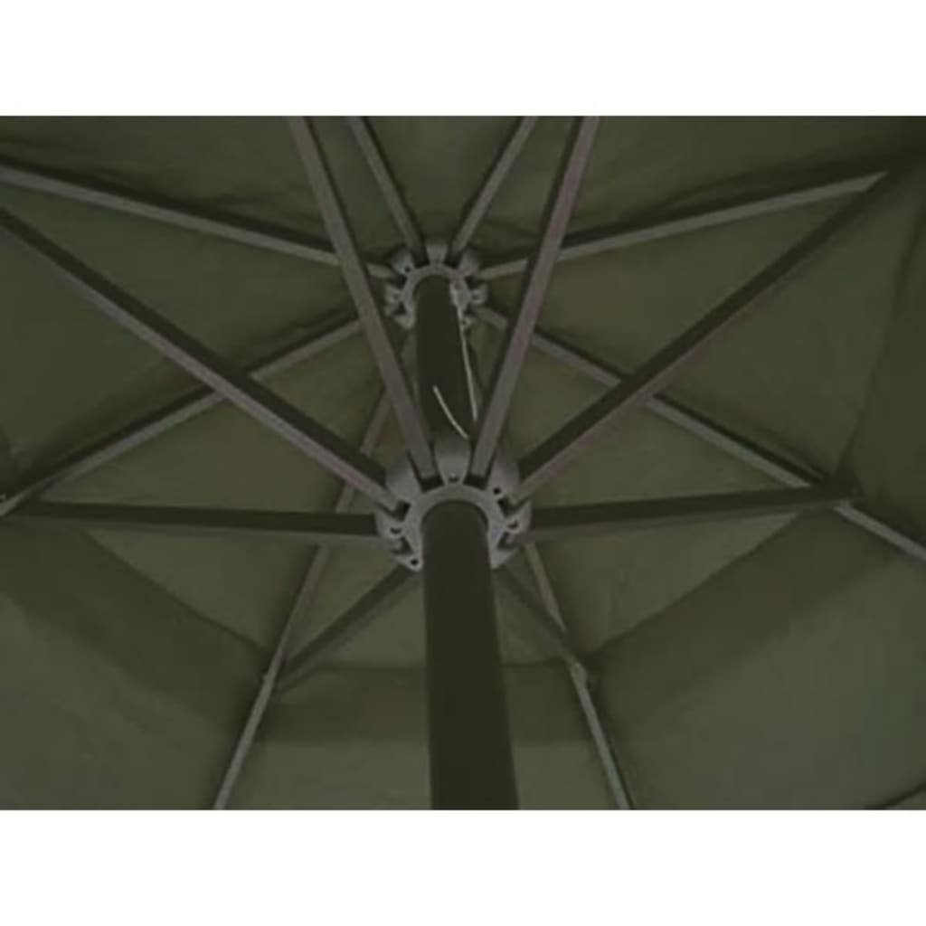 vidaXL Чадър за слънце, 500 см, зелен