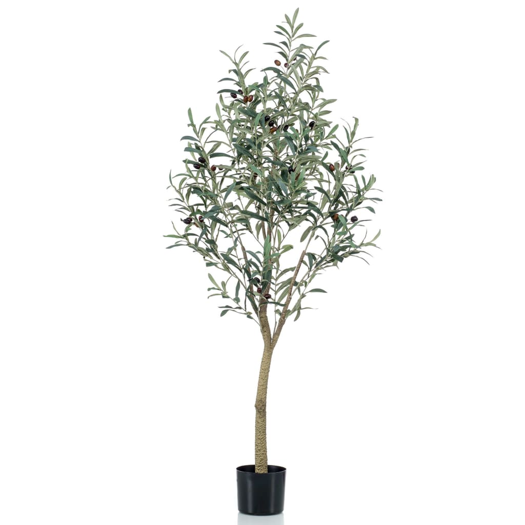 Emerald Изкуствено маслиново дърво 140 см в пластмасова саксия