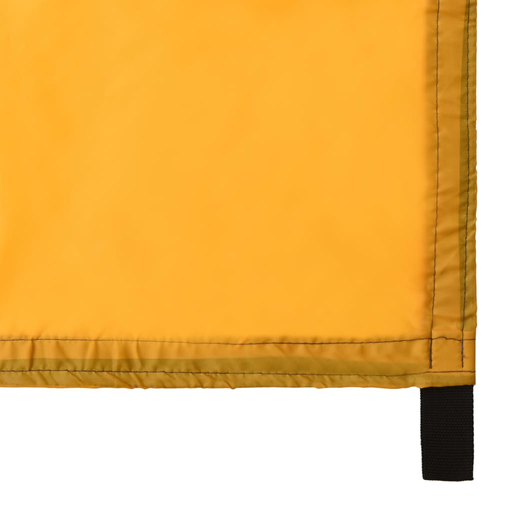 vidaXL Тента за къмпинг, 4x4 м, жълта