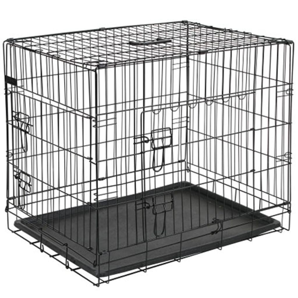 @Pet Dog Транспортна клетка за куче метална 107x70x77,5 см черна 15004