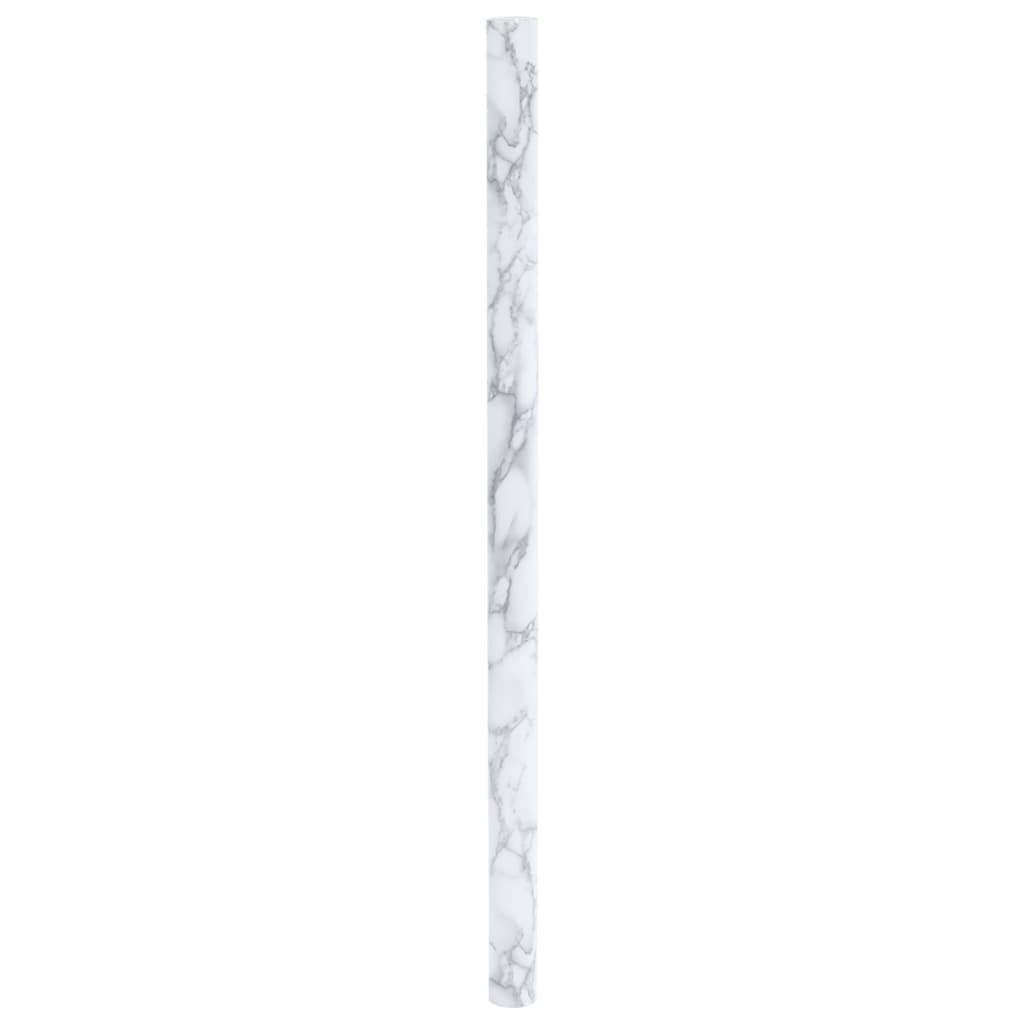 vidaXL Стикер за мебели, самозалепващ, мраморно бял, 90x500 см, PVC