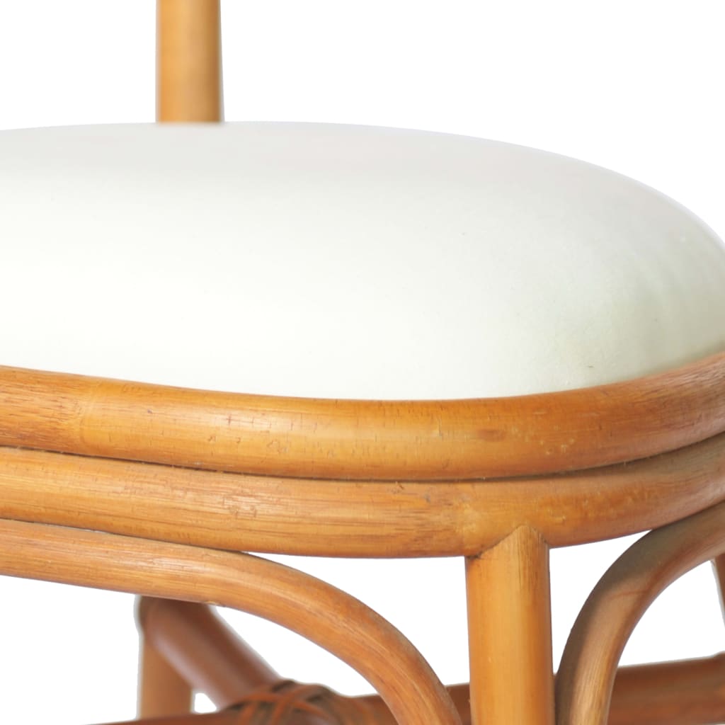 vidaXL Трапезни столове, 6 бр, светлокафяви, тапицерия от лен