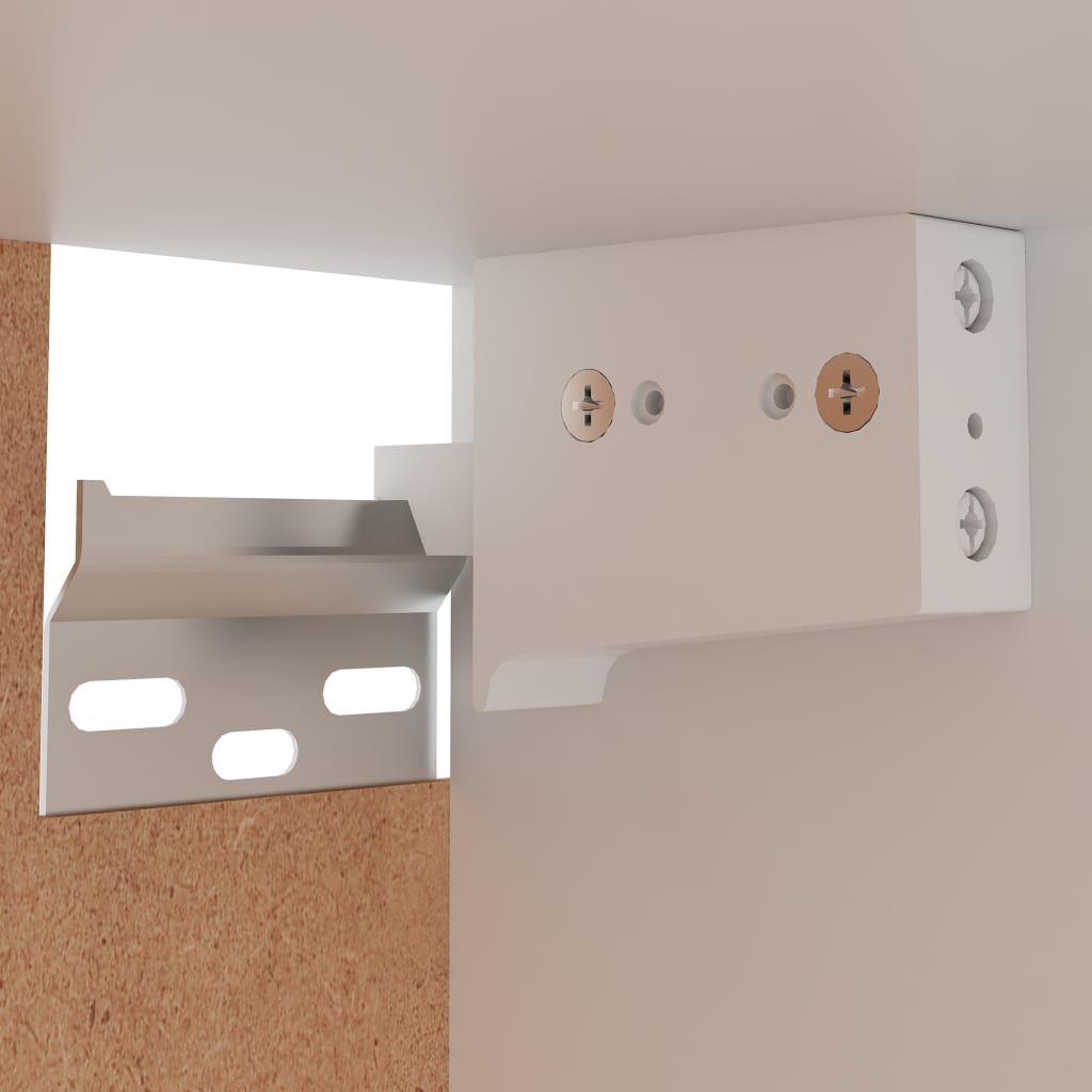 vidaXL Комплект кухненски шкафове от 8 части, бетонно сив, ПДЧ
