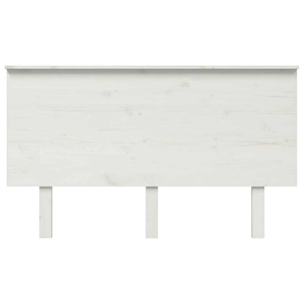 vidaXL Горна табла за легло, бяла, 184x6x82,5 см, бор масив