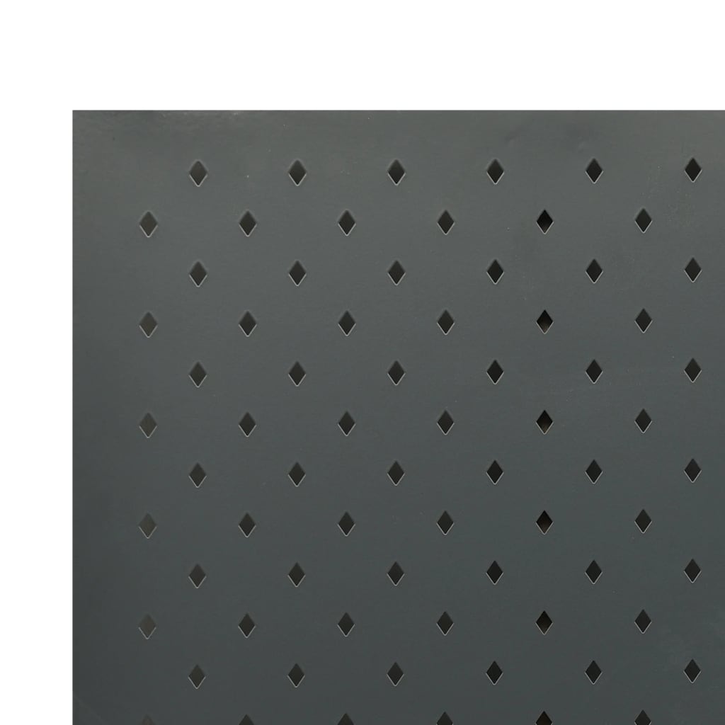 vidaXL Параван за стая, 4 панела, антрацит, 160x180 см, стомана