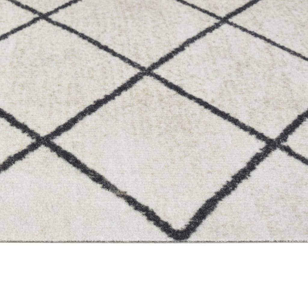 vidaXL Кухненско килимче, миещо, квадрати, 45x150 см, кадифе