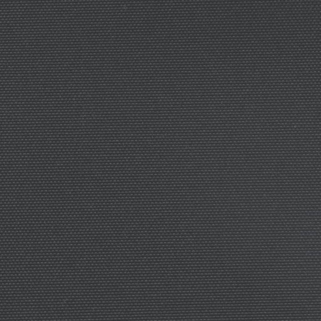 vidaXL Прибираща се странична тента, черна, 200х600 см