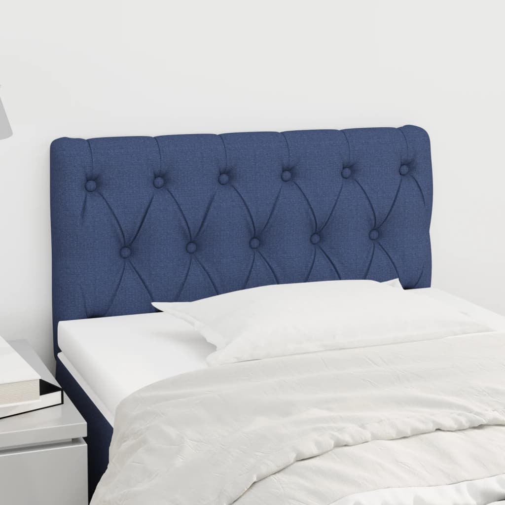 vidaXL Горна табла за легло, синя, 80x7x78/88 см, плат