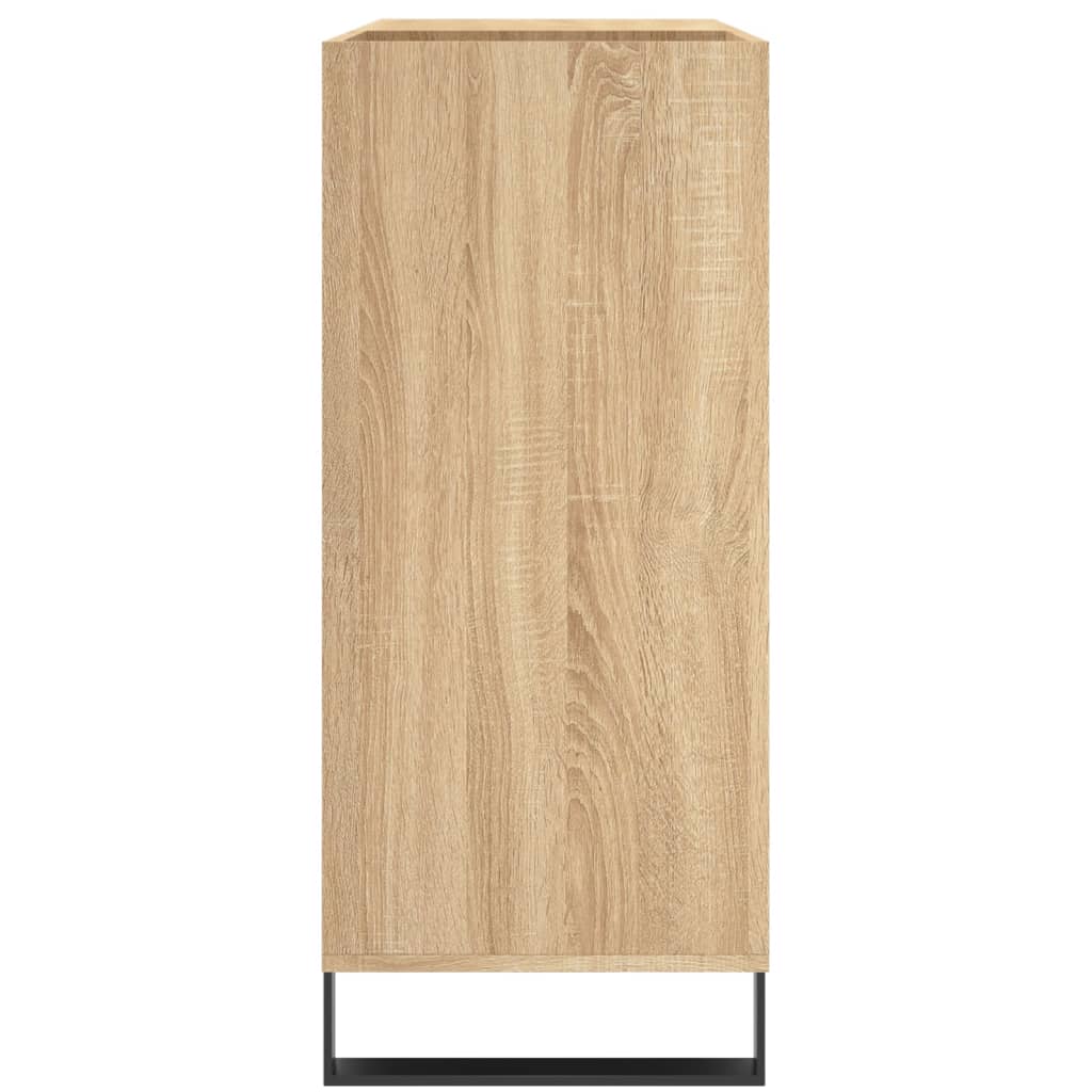 vidaXL Шкаф за винилови плочи сонома дъб 84,5x38x89 см инженерно дърво