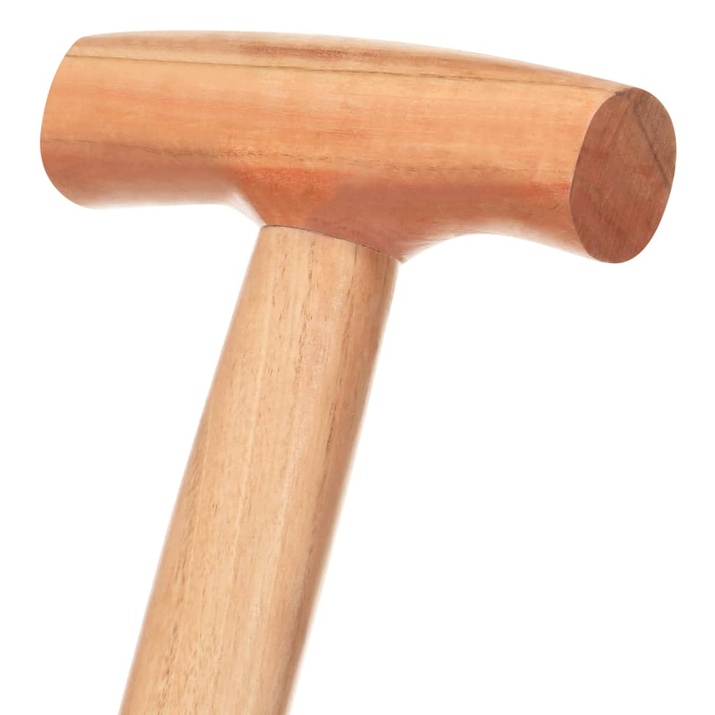 vidaXL Градинска лопата T Grip стомана и твърда дървесина