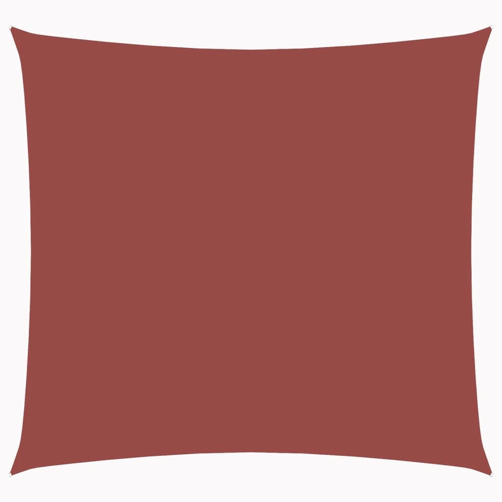 vidaXL Платно-сенник, Оксфорд текстил, квадратно, 2,5x2,5 м, теракота