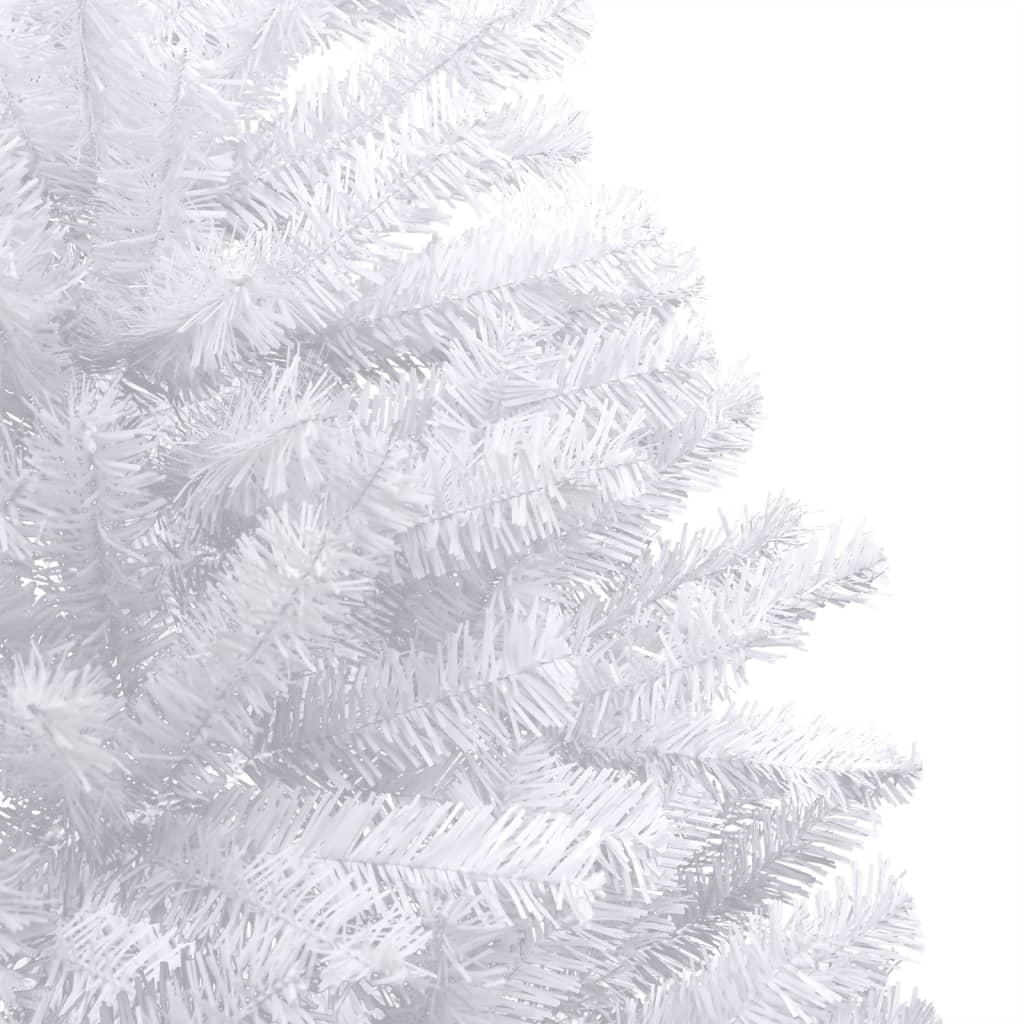 vidaXL Изкуствена коледна елха с шарнири и флокиран сняг 120 см