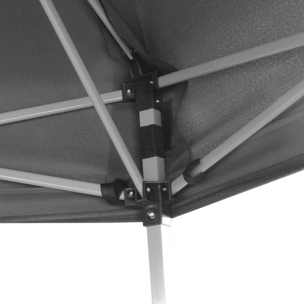 vidaXL Шестоъгълна pop-up шатра с 6 стени сива 3,6x3,1 м