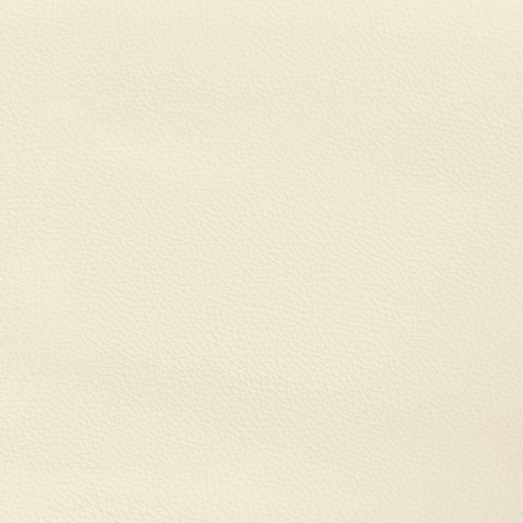 vidaXL Горна табла с уши, кремава, 183x23x78/88 см, изкуствена кожа