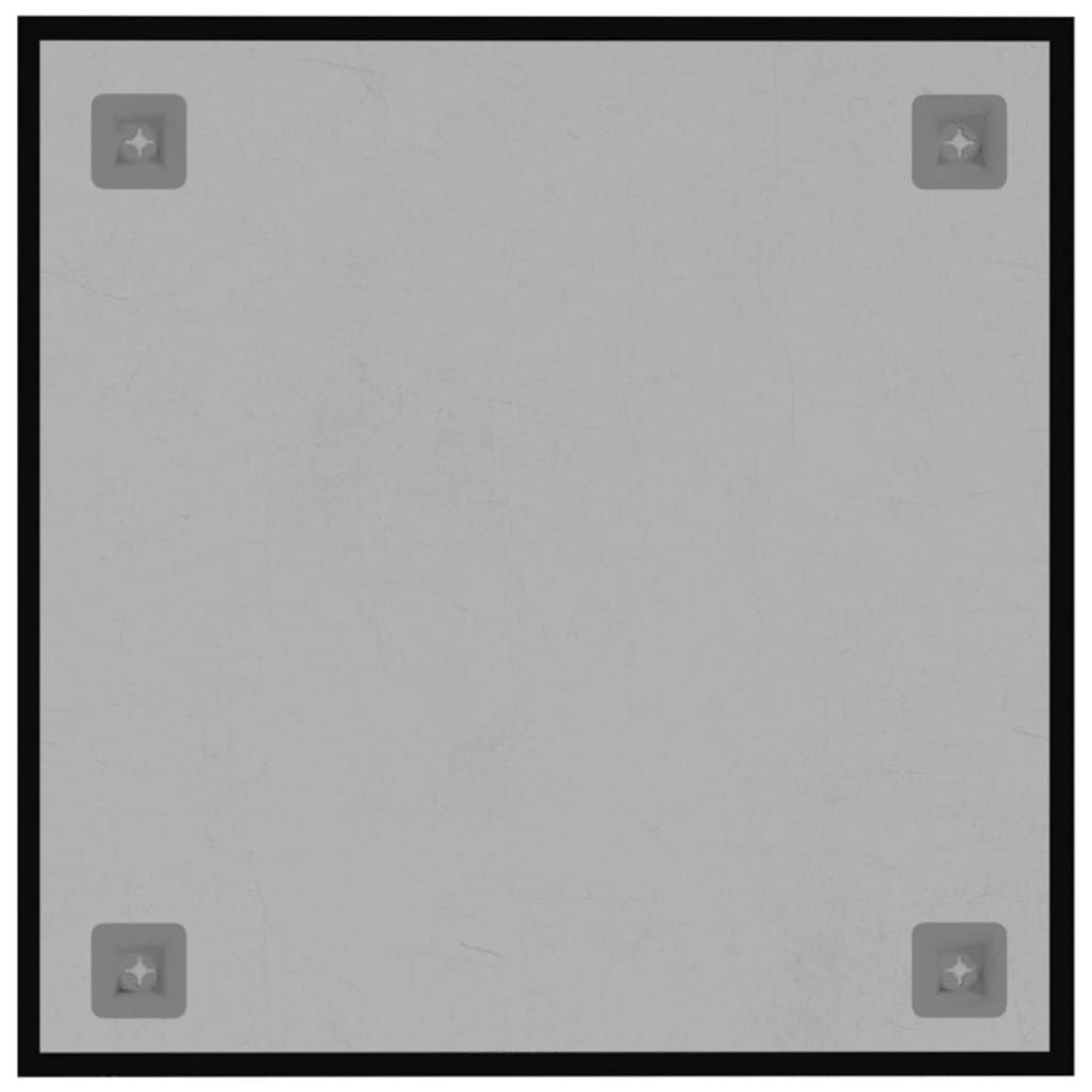 vidaXL Магнитна дъска за стена, черна, 40x40 см, закалено стъкло