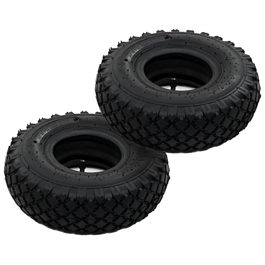 vidaXL Гуми/вътрешни гуми за транспортни колички, 2 бр, 3,00-4 260x85