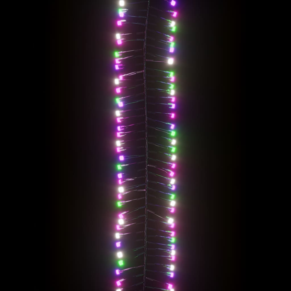 vidaXL LED клъстърен стринг с 2000 LED пастелен многоцветен 17 м PVC