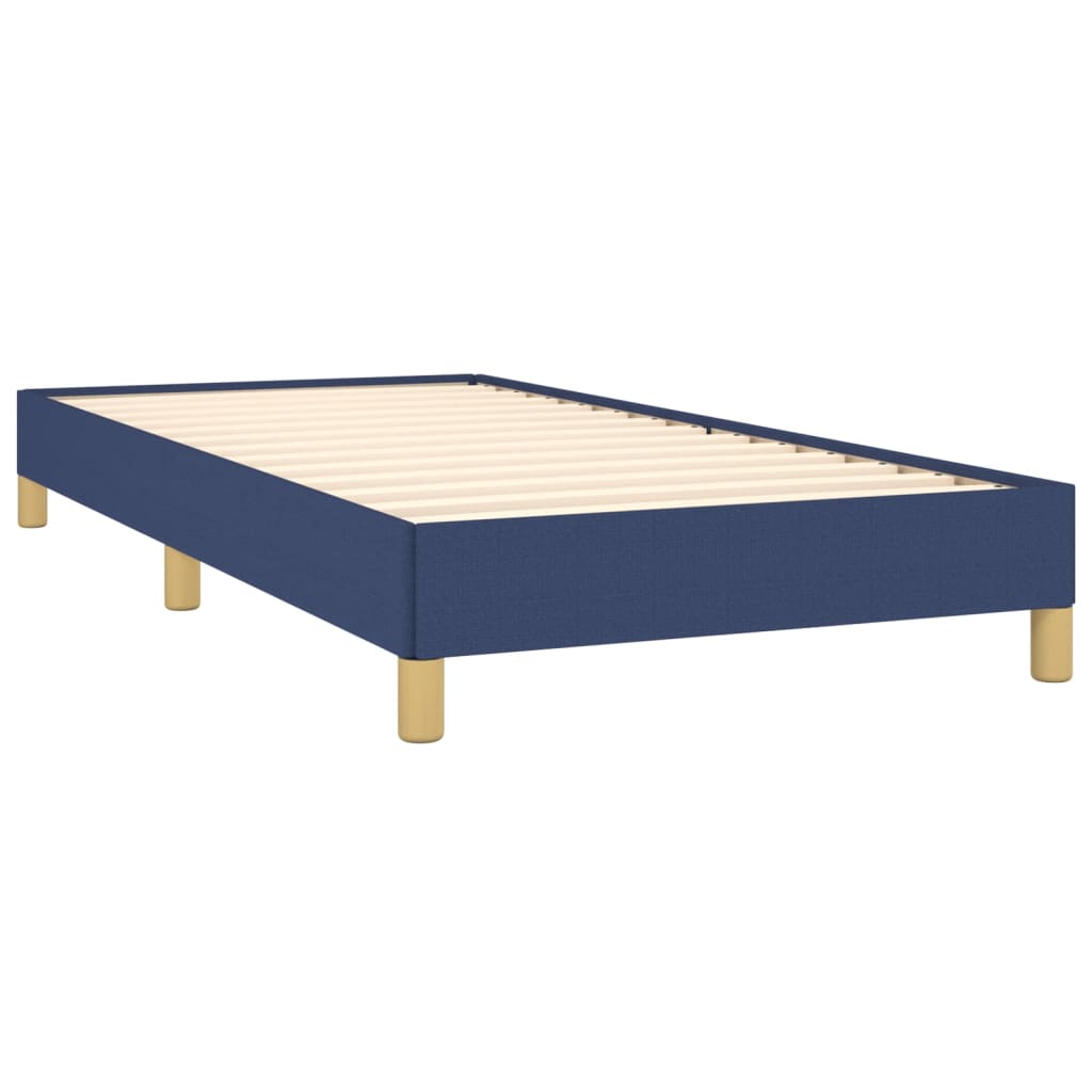 vidaXL Рамка за легло синя 90x200 см плат