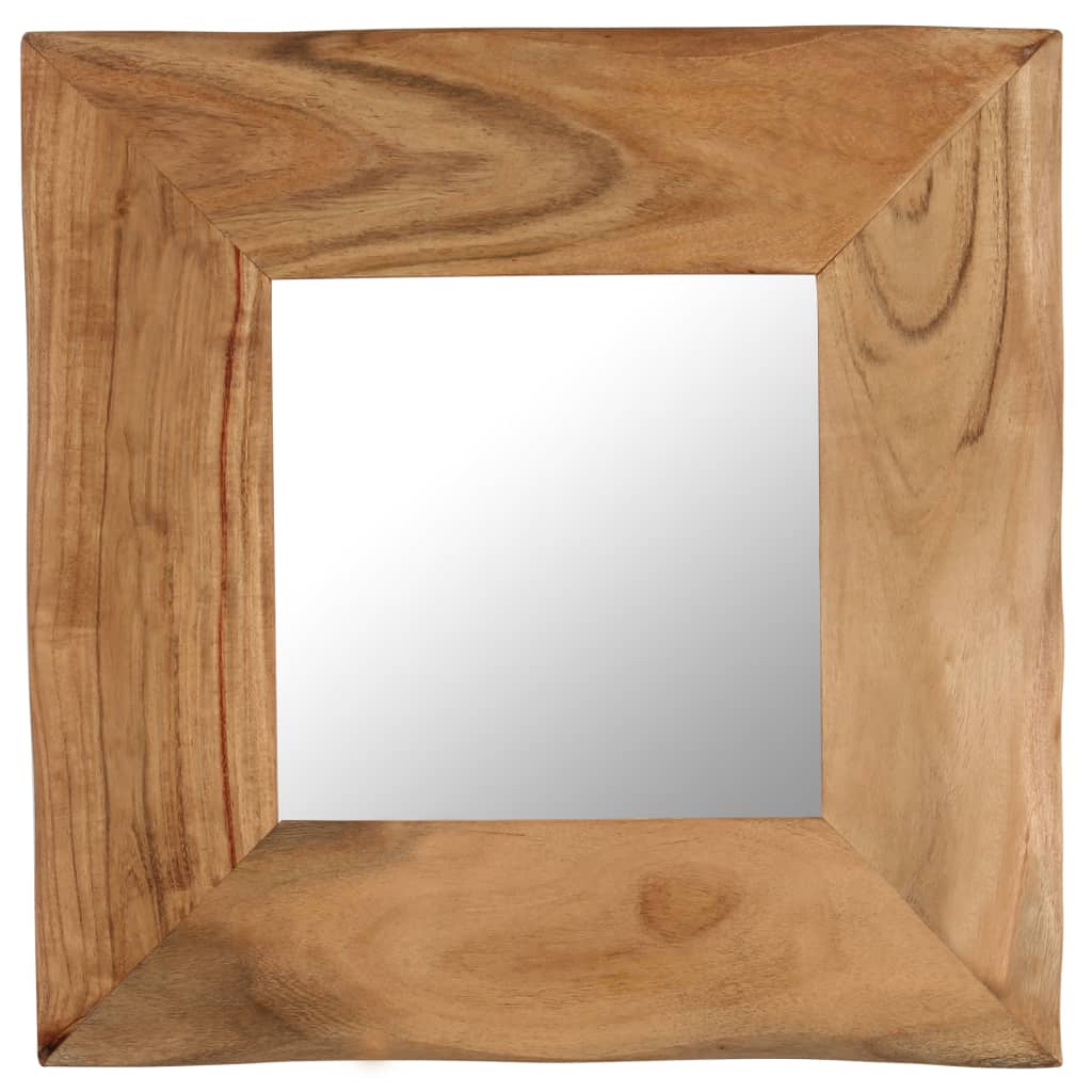 vidaXL Козметично огледало, 50x50 см, акациево дърво масив