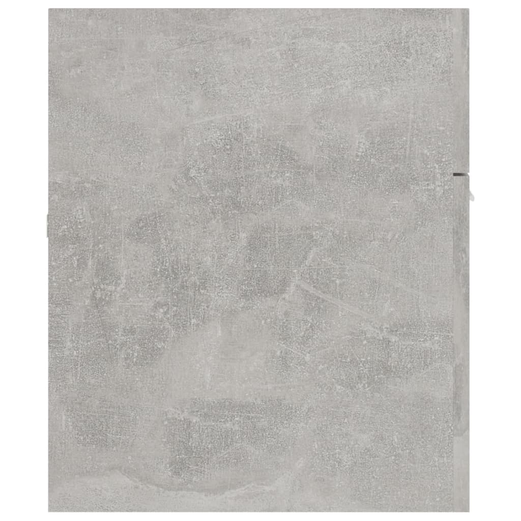 vidaXL Долен шкаф за мивка, бетонно сив, 100x38,5x46 см, ПДЧ