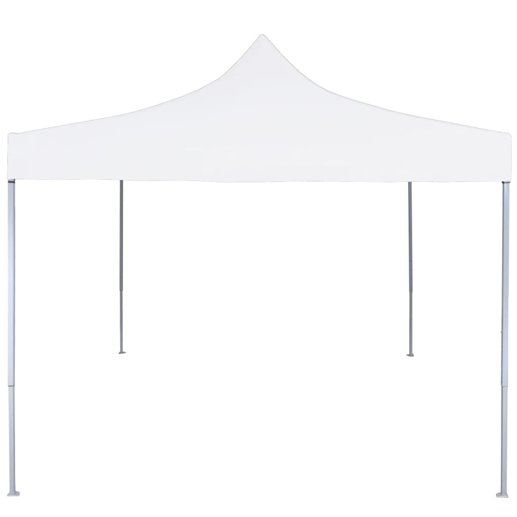 vidaXL Професионална сгъваема парти шатра, 3x3 м, стомана, бяла