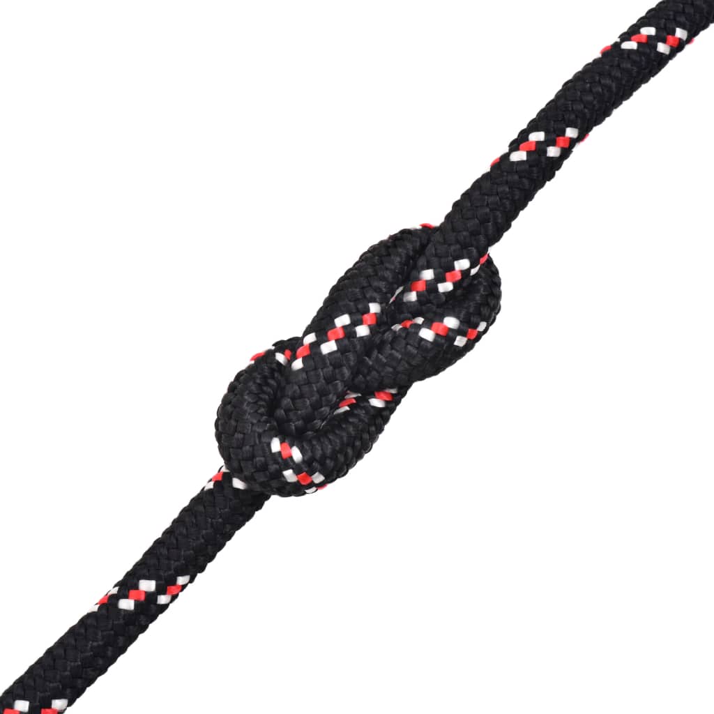 vidaXL Морско въже, полипропилен, 8 мм, 500 м, черно