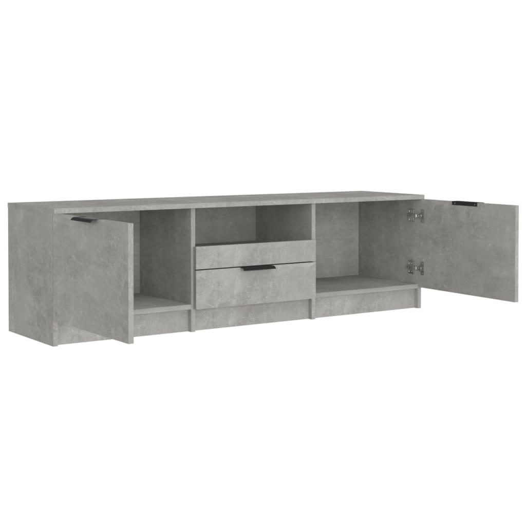 vidaXL ТВ шкаф, бетонно сив, 140x35x40 см, инженерно дърво