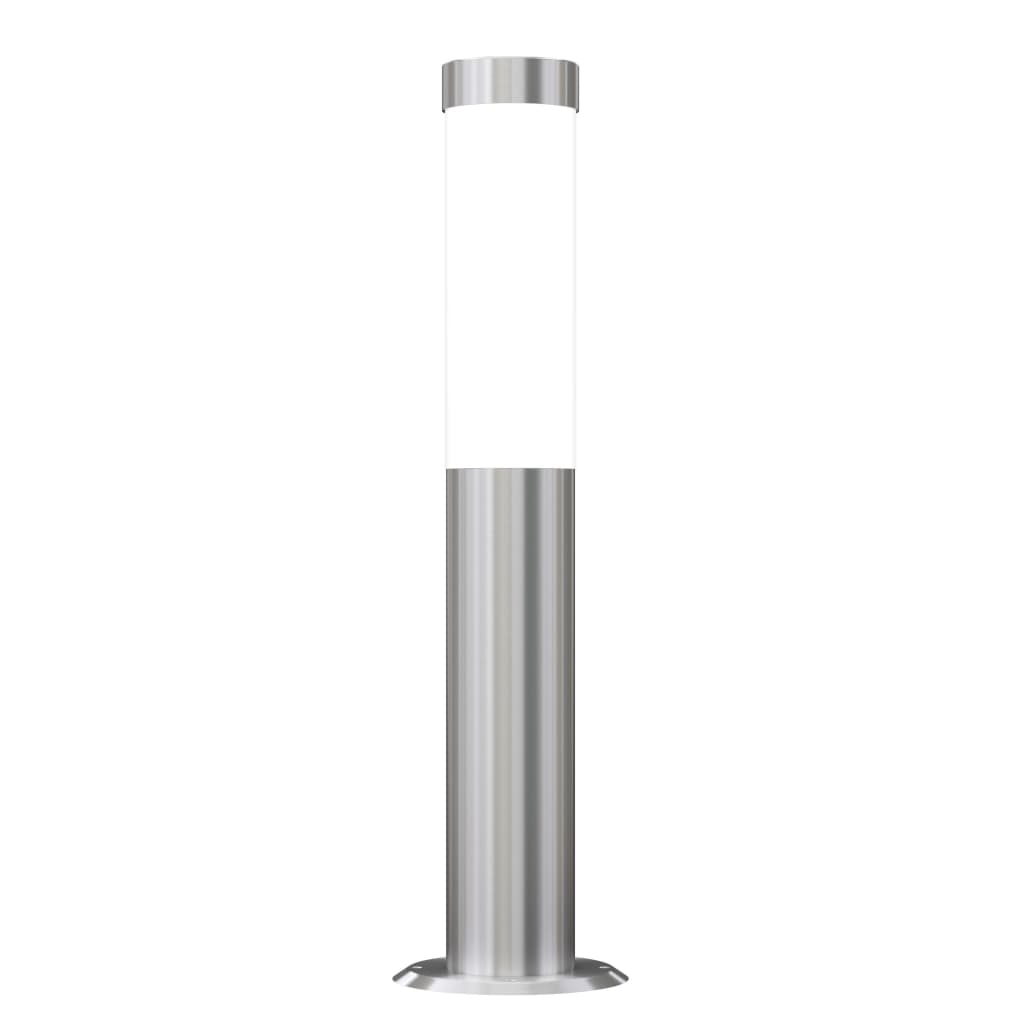 Комплект 3 градински лампи от неръждаема стомана, вертикални, E27 230V