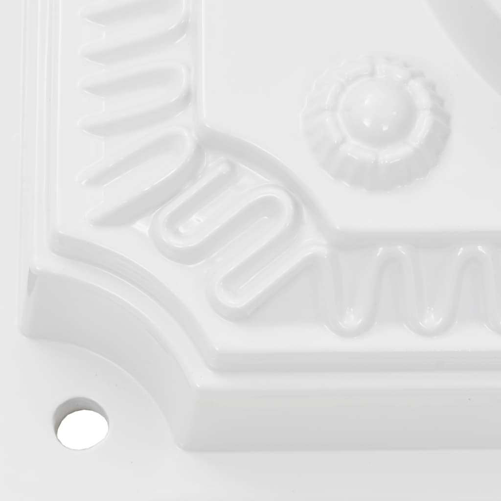 vidaXL Алуминиева пощенска кутия на стойка винтидж неръждаема бяла
