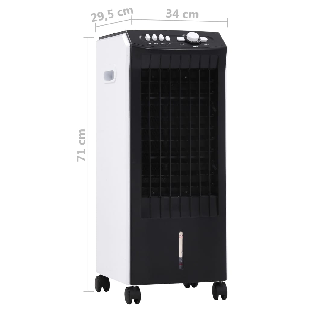 vidaXL 3-в-1 Мобилен въздушен охладител/пречиствател/овлажнител, 65 W