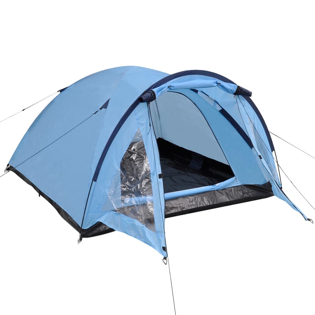 vidaXL 3-местна палатка, синя