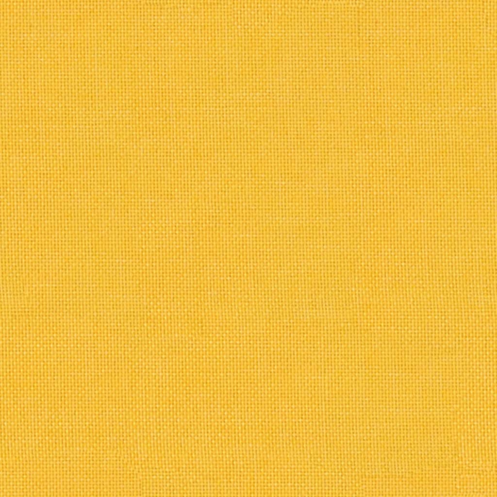 vidaXL Табуретка, жълта, 60x60x36 см, текстил и изкуствена кожа