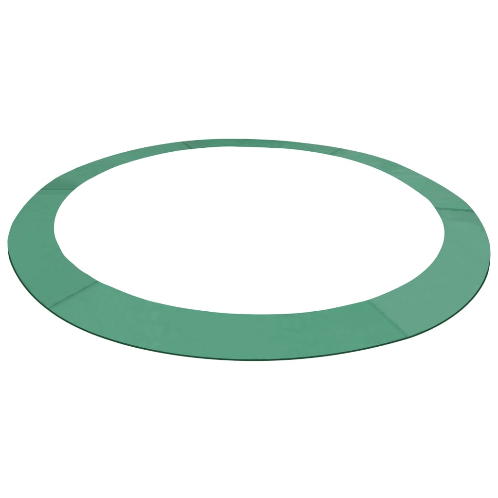 vidaXL Предпазна подложка, PE, зелена, за кръгъл батут 4,57 м