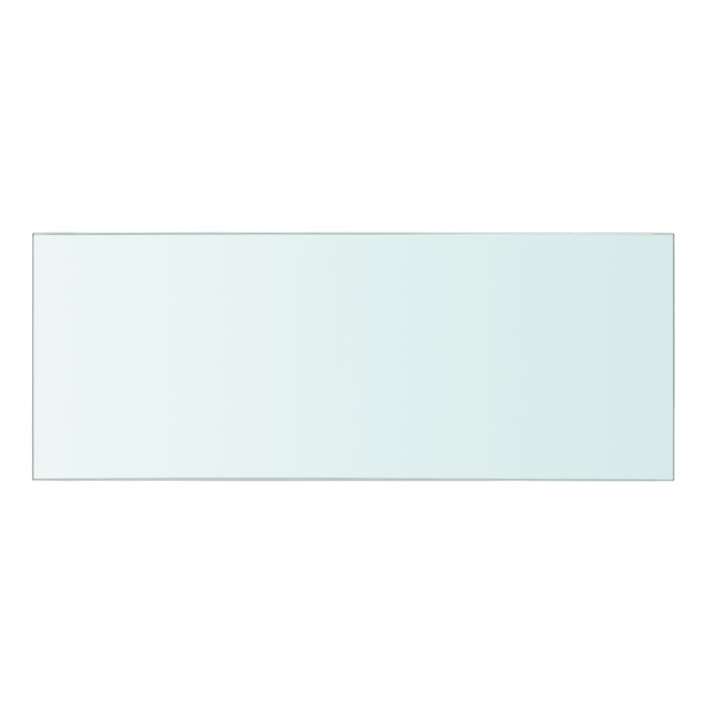 vidaXL Рафтове, 2 бр, панели прозрачно стъкло, 40x15 см
