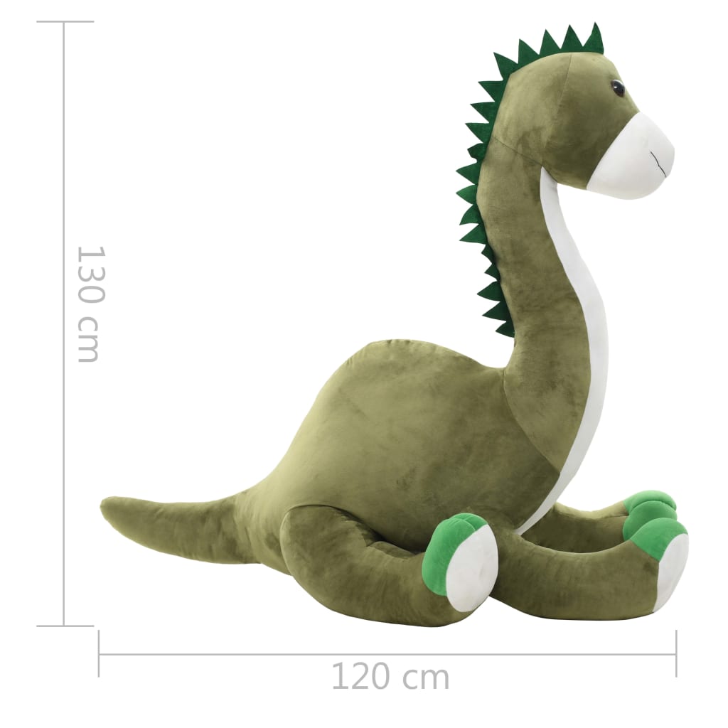 vidaXL Плюшена играчка бронтозавър, зелен