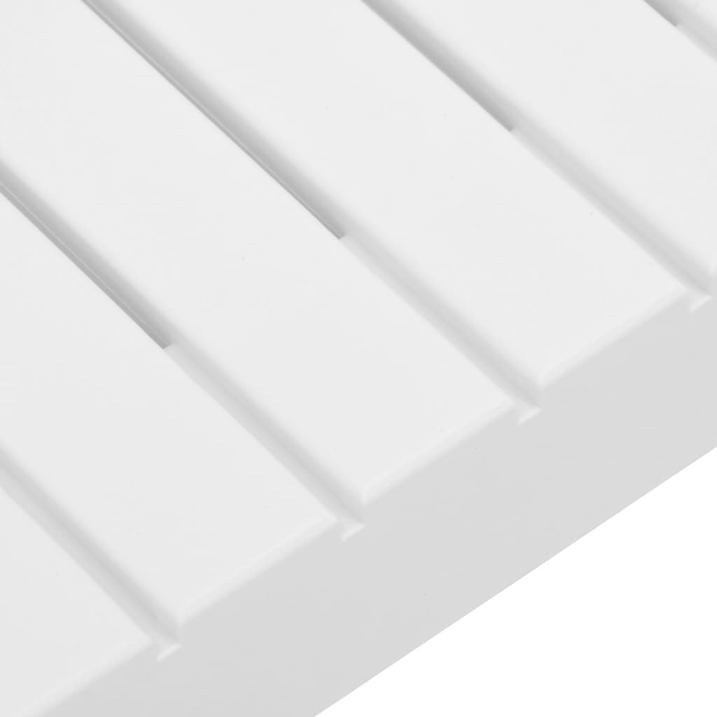 vidaXL Градински лаундж комплект с възглавници 6 части пластмаса бял