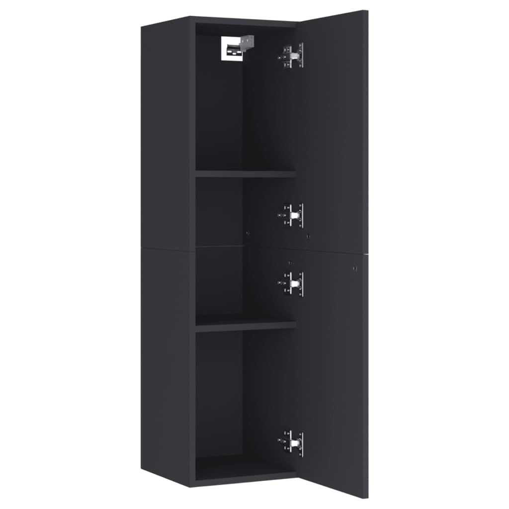 vidaXL ТВ шкаф, сив, 30,5x30x110 см, ПДЧ