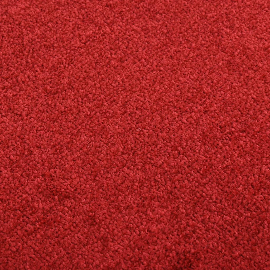 vidaXL Изтривалка, червена, 60х80 см