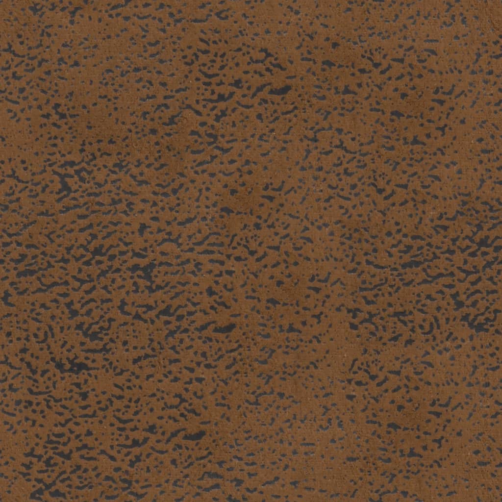 vidaXL Пейка с облегалка, кафява, 119,5x64,5x75 см, изкуствен велур