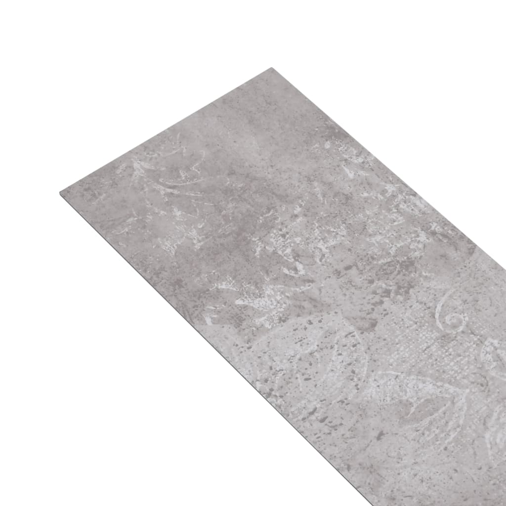 vidaXL Самозалепващи подови дъски от PVC 5,21 м² 2 мм земно сиво