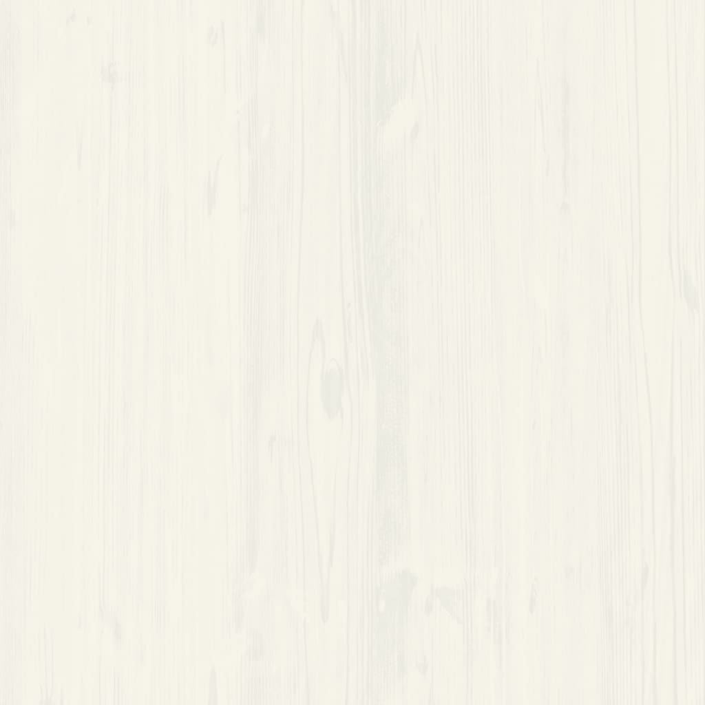 vidaXL Бюфет с чекмеджета VIGO, 113x40x75 см, бял, бор масив