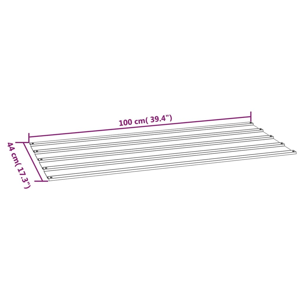 vidaXL Покривни панели, 12 бр, ръждиви, 100x44 см, кортенова стомана
