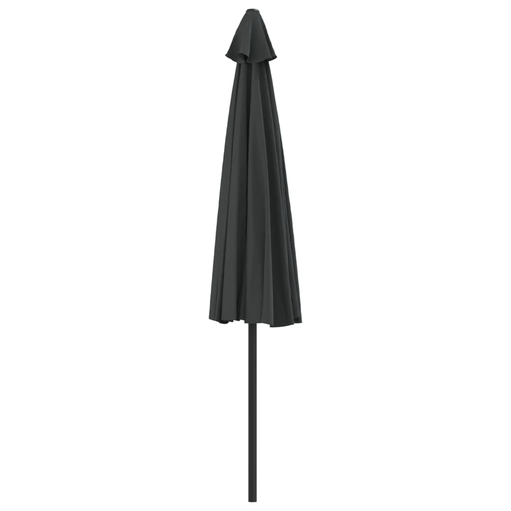 vidaXL Балконски чадър с алуминиев прът, антрацит, 300x155 см, половин