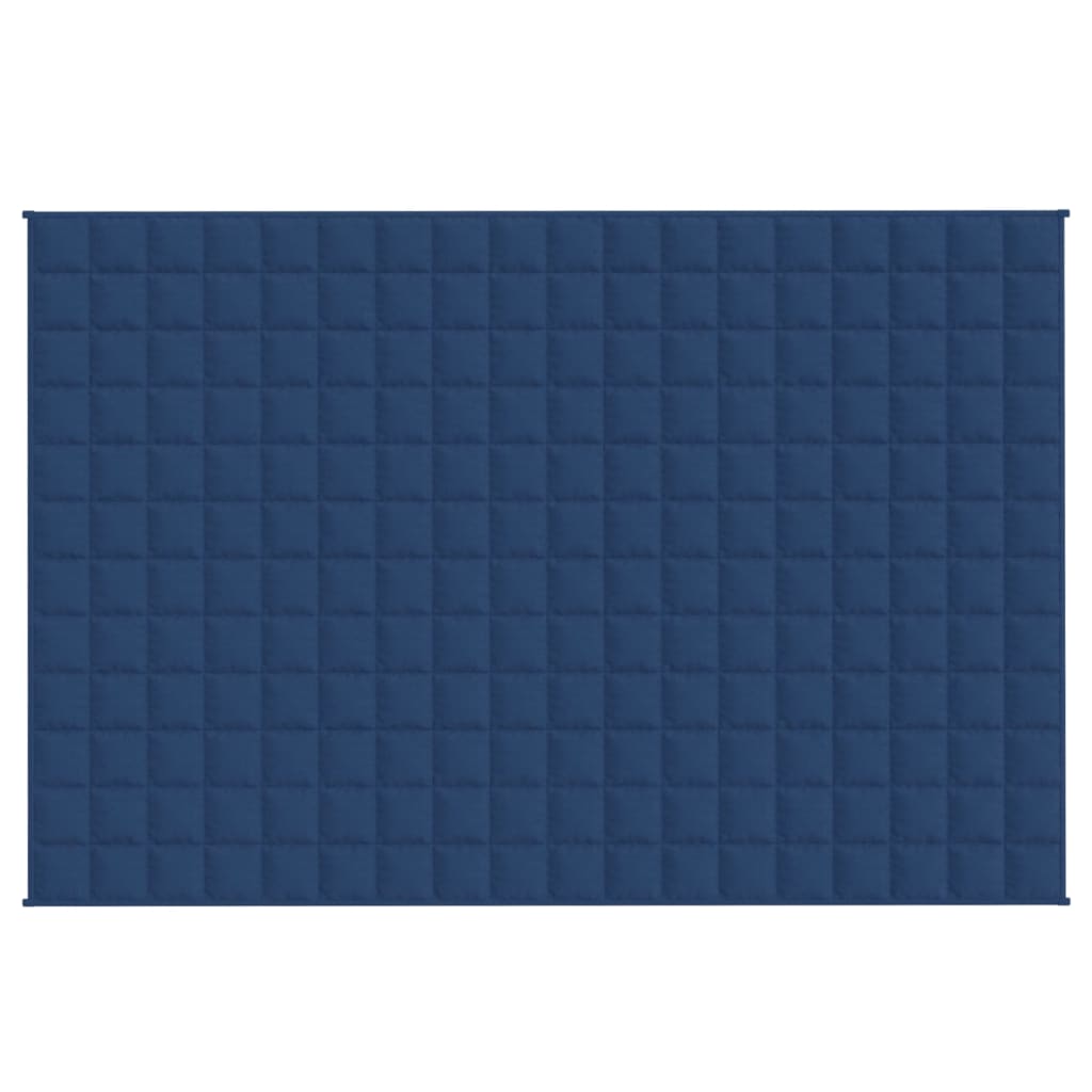 vidaXL Утежнено одеяло синьо 120x180 см 9 кг плат